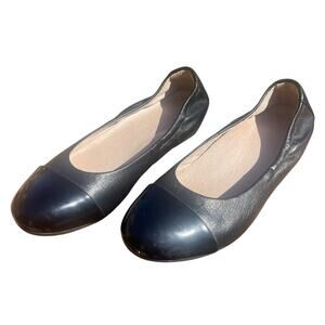 Dansko Lisanne Ballet Flat Black Patent/ Black Milled Nappa